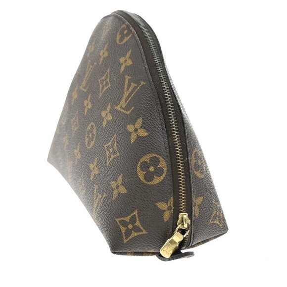 LOUIS VUITTON Trousse Demi Ronde Pouch Monogram Leather Brown M47520 04KB257 - Picture 4 of 16